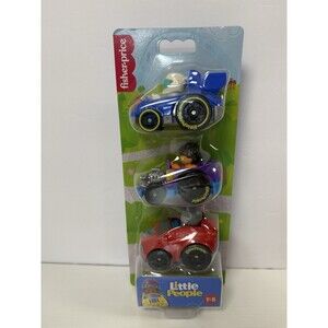NIB Fisher Price Little People Wheelies 2 Race Cars & Hot Rod HRY39 2024